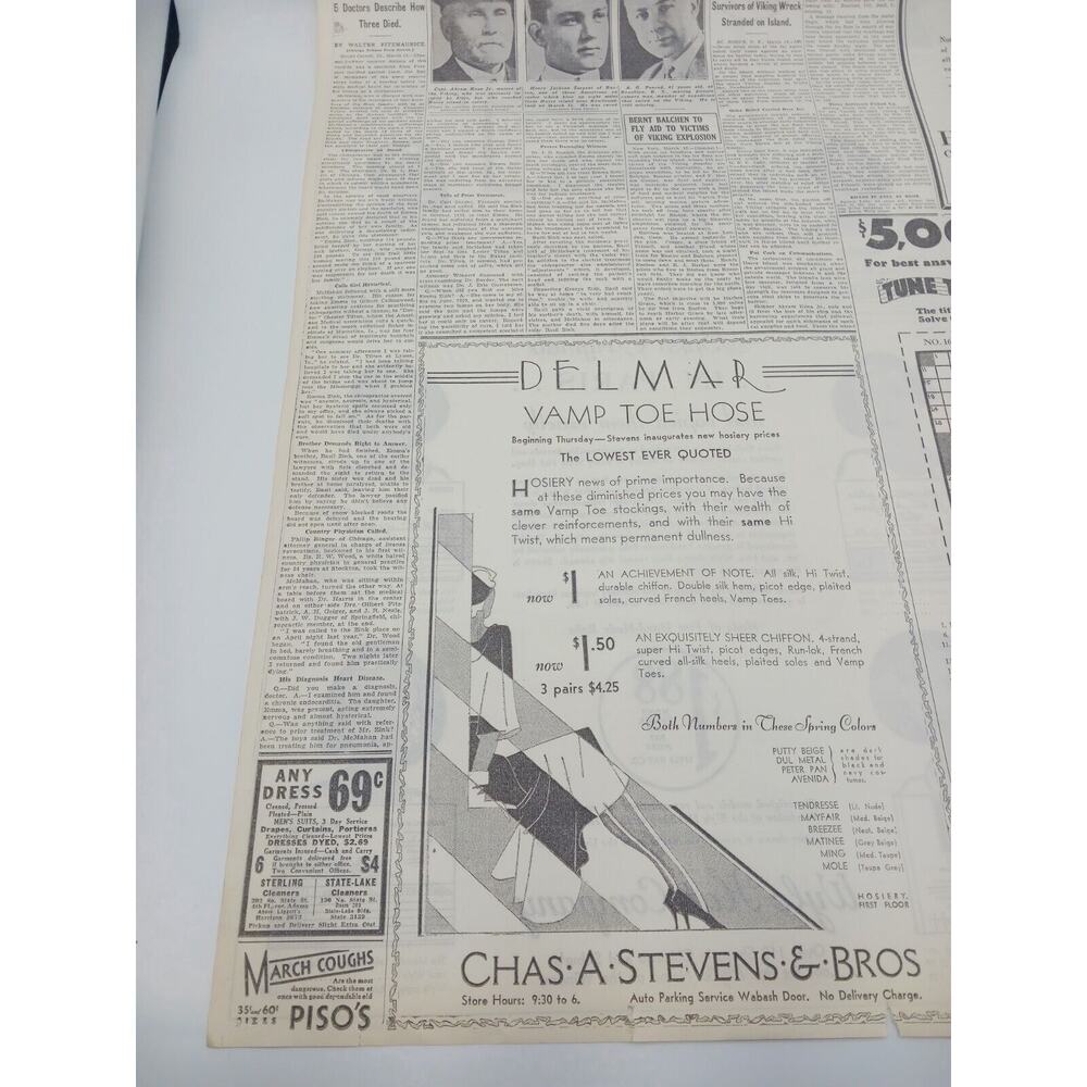 1931 Chicago Tribune Wyle Hat Co Ad Dr Paul Pearson Capt Abram Kean Jr A Penrod - Picture 12 of 12